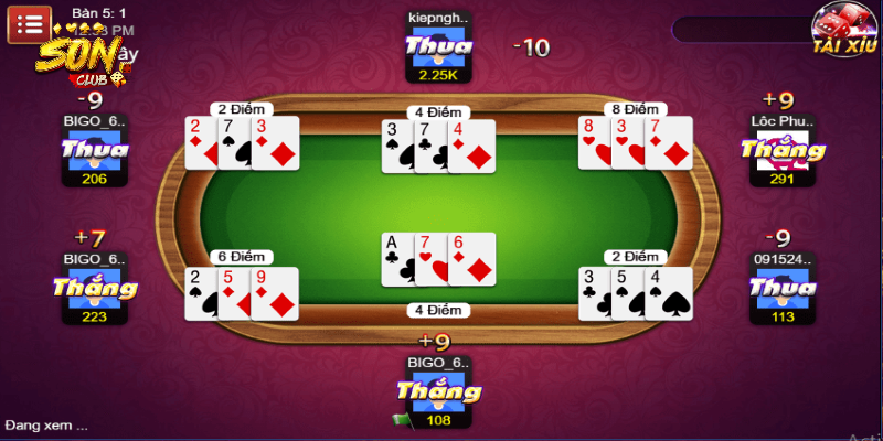 Sự đa dạng của game bài SonClub
