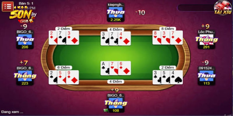 Cách tính xác suất bài SonClub theo tình huống